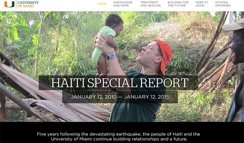 Haiti Special Report Website